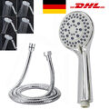 Handbrause Duschkopf Duschbrause Brausekopf 5 Strahlarten + 1.5M Brauseschlauch