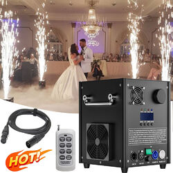 700W Cold Spark Machine DMX Sparkular Funkenmaschine DJ Hochzeit Show Flightcase
