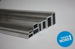 Aluminium Vierkantrohr 20x10x2 mm AlMgSi0,5 Profil Alu Rohr Hohlprofil Rechteck