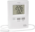 TFA Dostmann Digitales Innen-Außen-Thermometer, Funktionales Display, Höchst- Un