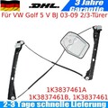 Fensterheber elektrisch Vorne Links für VW Golf 5 V BJ 03-09 2/3-Türer 1K3837461