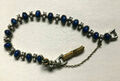 Armband mit blauen Steinen und kleinen Perlen - Modeschmuck Hochwertig 