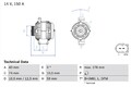 BOSCH Lichtmaschine Generator Lima 0 986 047 920 +126.83€ Pfand für FORD TRANSIT