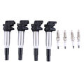 4X FÜR BMW 1ER E81-88 3ER E90-93 E60 E61 N43 N46 ZÜNDSPULE + 4 ZÜNDKERZE 91785
