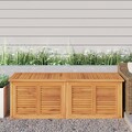Gartenbox mit Beutel Auflagenbox Kissenbox Gartentruhe Massivholz Truhenbank 