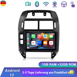 Android 13 Carplay Autoradio GPS Navi WIFI BT FM SWC DAB+ Für VW Polo 9N 01-2009