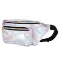  Hologramm-PU-Hüfttasche: Holografische Bauchtasche, wasserdicht, glänzend,