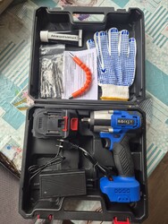 21V Akku-Schlagbohrschrauber Akkuschrauber Set in Koffer Mit 1 Akku  1 Ladegerät