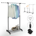 Kleiderständer auf Rollen Garderobenständer höhenverstellbar Standgarderobe 8 kg