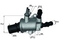 Thermostat Kühlwasser Kühlmittel für Fiat Opel Alfa Mahle Ti14388 2004 ->