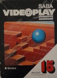 VIDEOSPIEL TELESPIEL SABA VIDEOPLAY BARRIERE  VIDEOCART 15 1983 