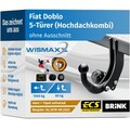 ANHÄNGERKUPPLUNG für Fiat Doblo 263 10-22 starr BRINK +13pol E-Satz ABE