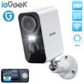 ieGeek 2K Überwachungskamera Akku Kabellose PIR-Bewegungserkennung Außen/innen