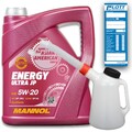 5 Liter Mannol Energy Ultra JP 5W-20 Motoröl Öl für Opel Ford + 1L Füllkanne