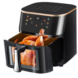 XXL Heißluftfritteuse 9L Fritteusen Friteuse Heißluft Air Fryer 1800W ohne Öl DE