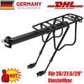 MTB Mountainbike Gepäckträger, Einstellbar Fahrrad Gepäckträger für 26/27.5/29"