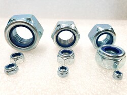 Selbstsichernde Muttern stahl verzinkt Sicherungsmutter Sechskant DIN 985✅TOP QUALITÄT✅SCHNELLE VERSANDZEIT✅ FAIRE PREISE