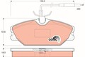 GDB1030 TRW Bremsbelagsatz, Scheibenbremse für ,ALPINE,DAEWOO,RENAULT