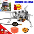 Neu 3500W Campingkocher mit Piezozündung Klein Gaskocher Faltbar Camping Kocher