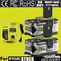 2x Original Für Ryobi Akku 18V 5,0Ah HP Lithium ONE Plus RB18L50 P108/Ladegerät