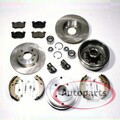 Bremsscheiben Set vorne + Bremstrommeln mit Zubehör hinten für Renault Twingo