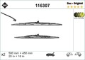 SWF Wischblatt Scheibenwischer DAS ORIGINAL SET 116307 für MITSUBISHI PEUGEOT MM