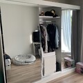 Spiegel Schwebe, Türen, Kleiderschrank Mit Vier Einlagen Rechts Und Links