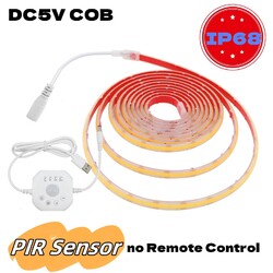 Dimmbar LED COB Stripe Streifen 5V USB Leiste Band Lichtband Keine Lichtpunkte