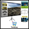 16:9 Beamer Leinwand Stativ 4K HD Stativ Leinwand Präsentationswand Projektio...