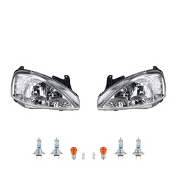 Scheinwerfer + Osram Night Breaker Laser passend für Opel Corsa C 00-03 Satz LR