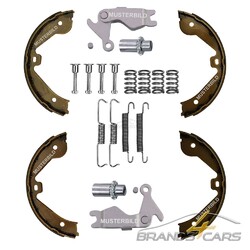 ATEC SATZ BREMSBACKEN FESTSTELLBREMSE + ZUBEHÖR + SPREIZSCHLOSS FÜR BMW 3-ER E30## ORIGINAL ATEC MARKENQUALITÄT - AB LAGER VERFÜGBAR ##