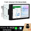 7"Android 12 Autoradio 8Kern Doppel 2Din GPS Navi WiFi DSP RDS BT CarPlay 4+32GB