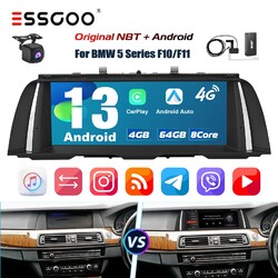 10.25" Android 13 6+128G Autoradio CarPlay GPS DAB+ Cam Für BMW 5er F10 F11 NBT