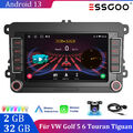 2+32G Android13 Carplay Autoradio GPS +KAM Für VW Golf 5 6 Polo 6R Touran Tiguan
