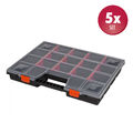 5 Stück XL Organizer Sortimentskasten Kleinteilemagazin Sortierkasten Box Koffer