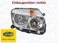 MAGNETI MARELLI 712676512096 Hauptscheinwerfer rechts Scheinwerfer für Dacia 