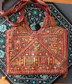 Stofftasche Schultertasche Indien Patchwork Sommertasche Stickerei Spiegelchen
