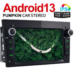Pumpkin 6GB 64GB Android 13 Autoradio Carplay GPS Navi DAB+ für Opel Astra Corsa