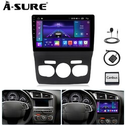 2+32G Android 14 Autoradio Wireless CarPlay FM Navi Für Citroen C4 DS4 2011-2018