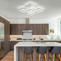 Deckenleuchte LED Deckenlampe Wohnzimmer 90W Dimmbar Modern mit Fernbedienung