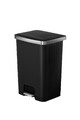EKO Design Treteimer Hana 70 Liter Mülleimer Abfallsammler Kunststoff Schwarz