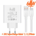 Original Huawei HW-110600DE00 USB C Netzteil, 66W Adapter USB Typ C Ladekabel