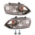 Scheinwerfer Set inkl. OSRAM Lampen H4 mit LWR Motor für VW Polo 6R_ 6R1 6C1