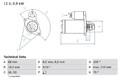 BOSCH 0 986 017 120 Starter Anlasser 0,9kW für OPEL ZAFIRA B (A05) COMBO Tour