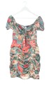 IN THE STYLE Kurzarmkleid Damen Gr. DE 38 blau-pink-wollweiß Casual-Look