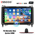 Für Benz Sprinter W906 DAB+ Carplay Autoradio Android Bremslicht Rückfahrkamera