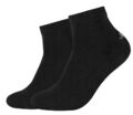 4 Paar s.Oliver Sneaker Quarter Socken Baumwoll Organic UNISEX schwarz
