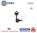 41661 STABILISATOR STABI LINKS+RECHTS VORNE SIDEM 2PCS FÜR HONDA CIVIC VIII