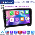 Android 13 Autoradio Für AUDI TT MK2 8J 2006-2014 GPS Nav RDS BT CarPlay 2+32GB