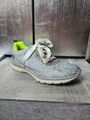 Neuwertige RIEKER Schnürschuhe Gr 38 Sneaker hellblau grau weiß Halbschuhe #S458